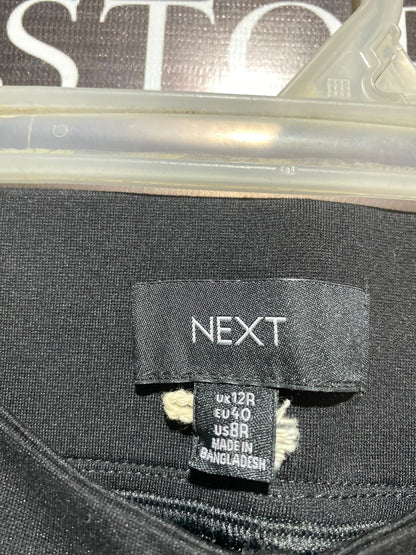 NEXT|M|WAIST 28| WOMEN'S BLACK ANKLE PANTS WITH GOLD-TONE ZIPPERS