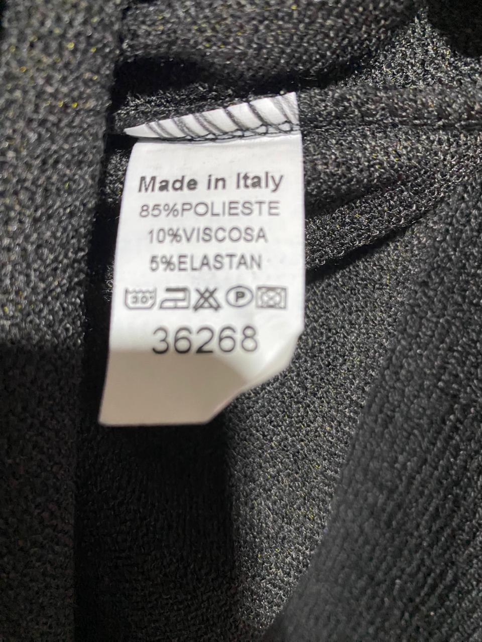 NEW COLLECTION|XL|BUST 23|Black Long-Sleeve Textured Polo Shirt