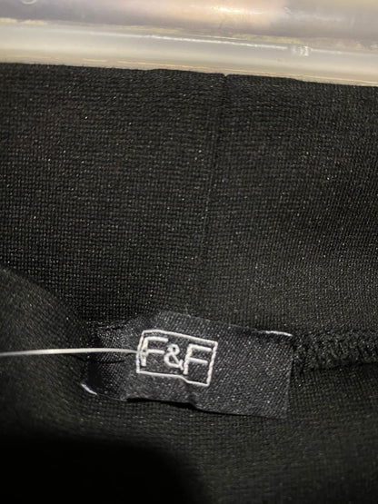 F&F |M| WAIST 28|Black Pants with Gold Zip Pockets