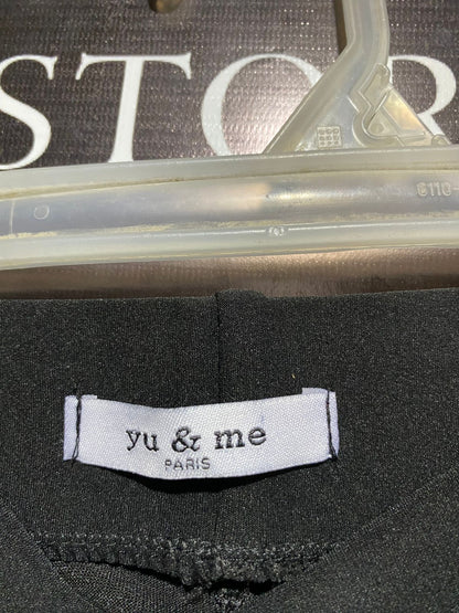 YU & ME |M|WAIST 28| Women's Slim Fit Pants with Faux Front Zippers