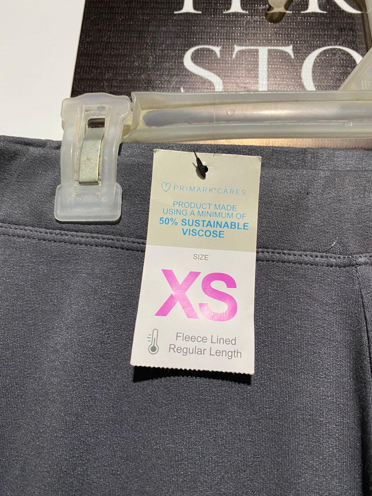 PRIMARK CARES |XS| WAIST 26| Girls' Stretchy Cotton Skinny Leggings in Grey