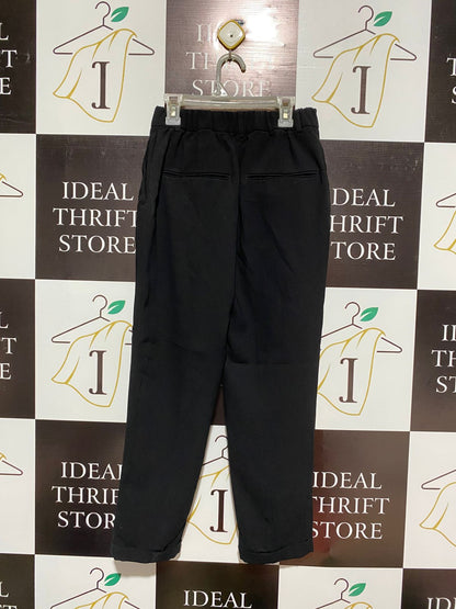 ZARA WOMAN |XS| WAIST 24| Relaxed Fit Trousers with Drawstring and Cuffs