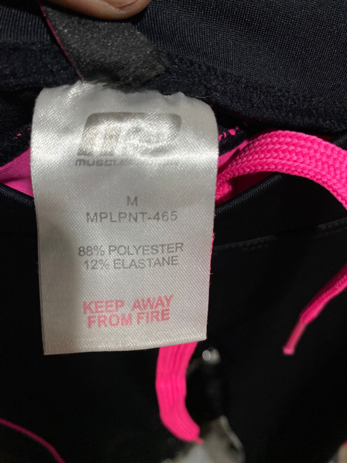 MUSCLE PHARM |M| WAIST 32| Women's Full-Length Leggings with Contrast Piping