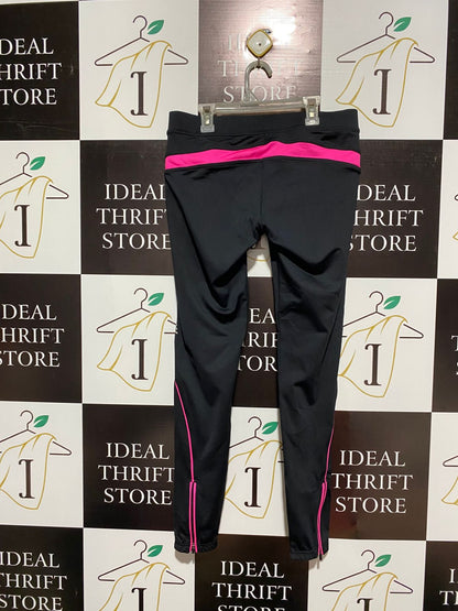 MUSCLE PHARM |M| WAIST 32| Women's Full-Length Leggings with Contrast Piping