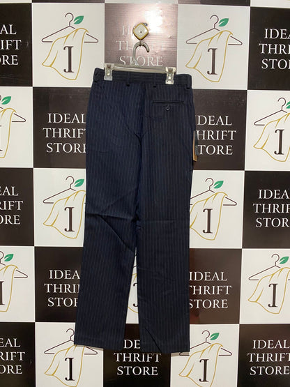 STEVEN SONS |S| WAIST 26| Classic Fit Navy Pinstripe Formal Pants