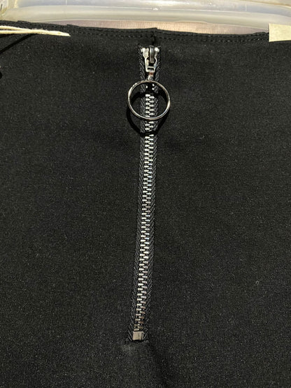 ZARA |S| WAIST 26| Fashion stretch leggings with exposed front zipper