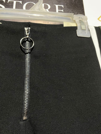 ZARA |S| WAIST 26| Fashion stretch leggings with exposed front zipper