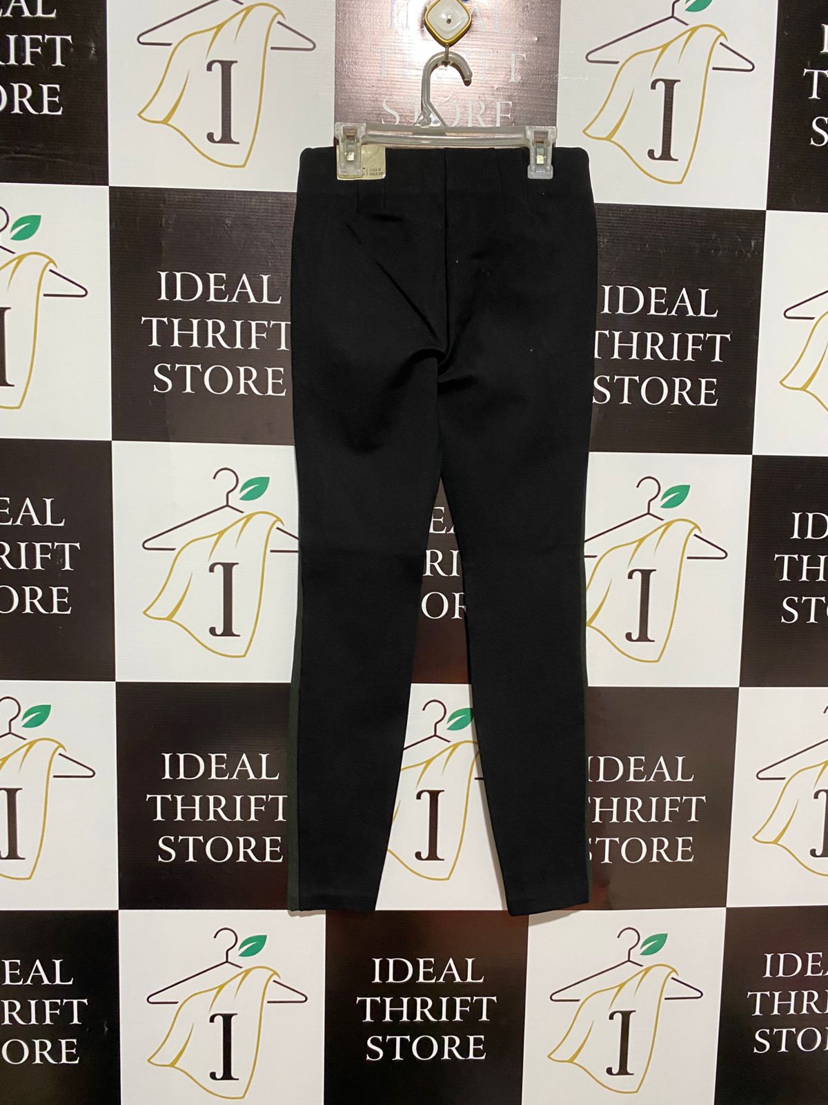 ZARA |S| WAIST 26| Fashion stretch leggings with exposed front zipper