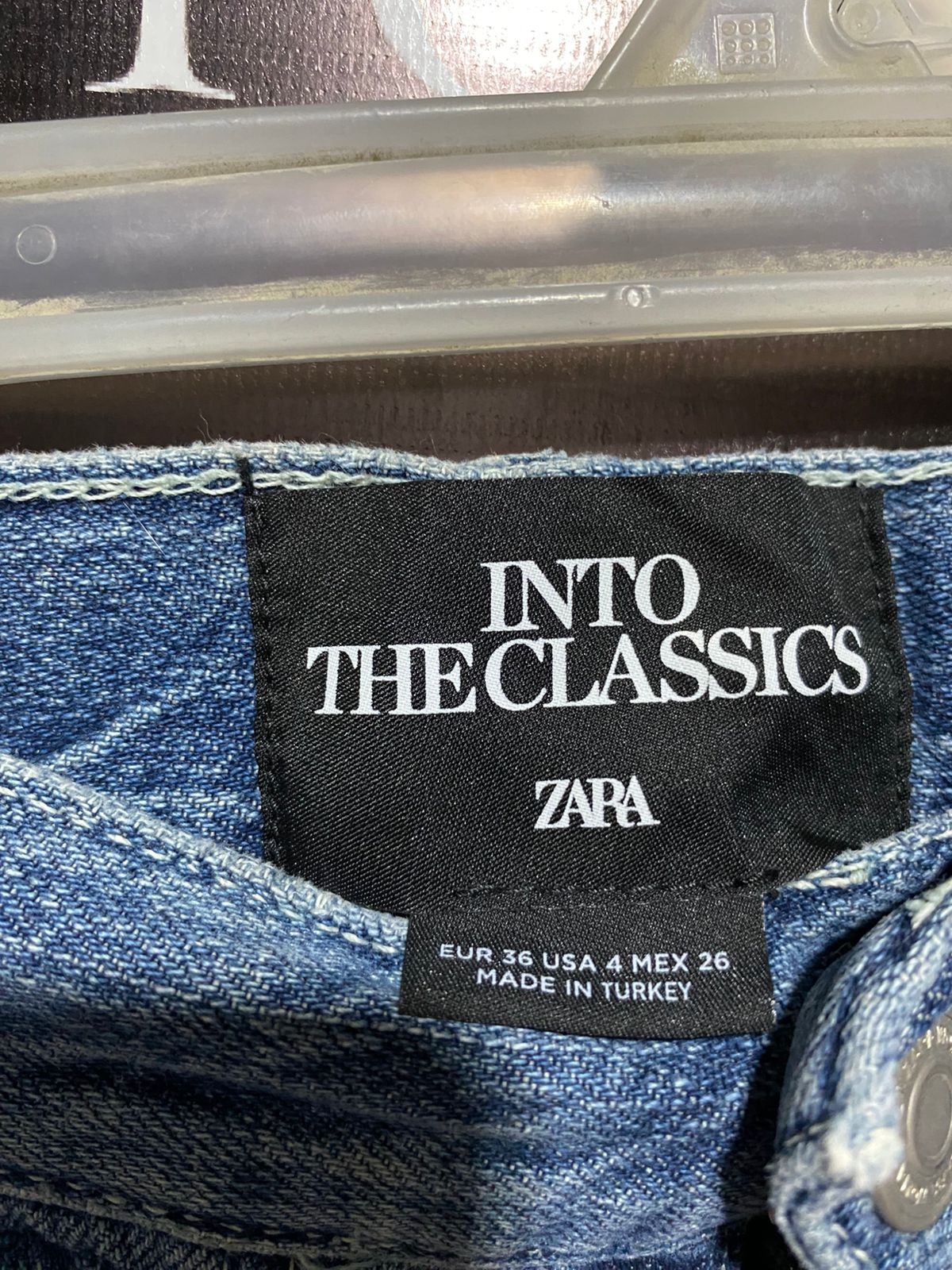 ZARA |S\M| WAIST 28| Blue Denim Carpenter Pants with Utility Pockets and Hammer Loop