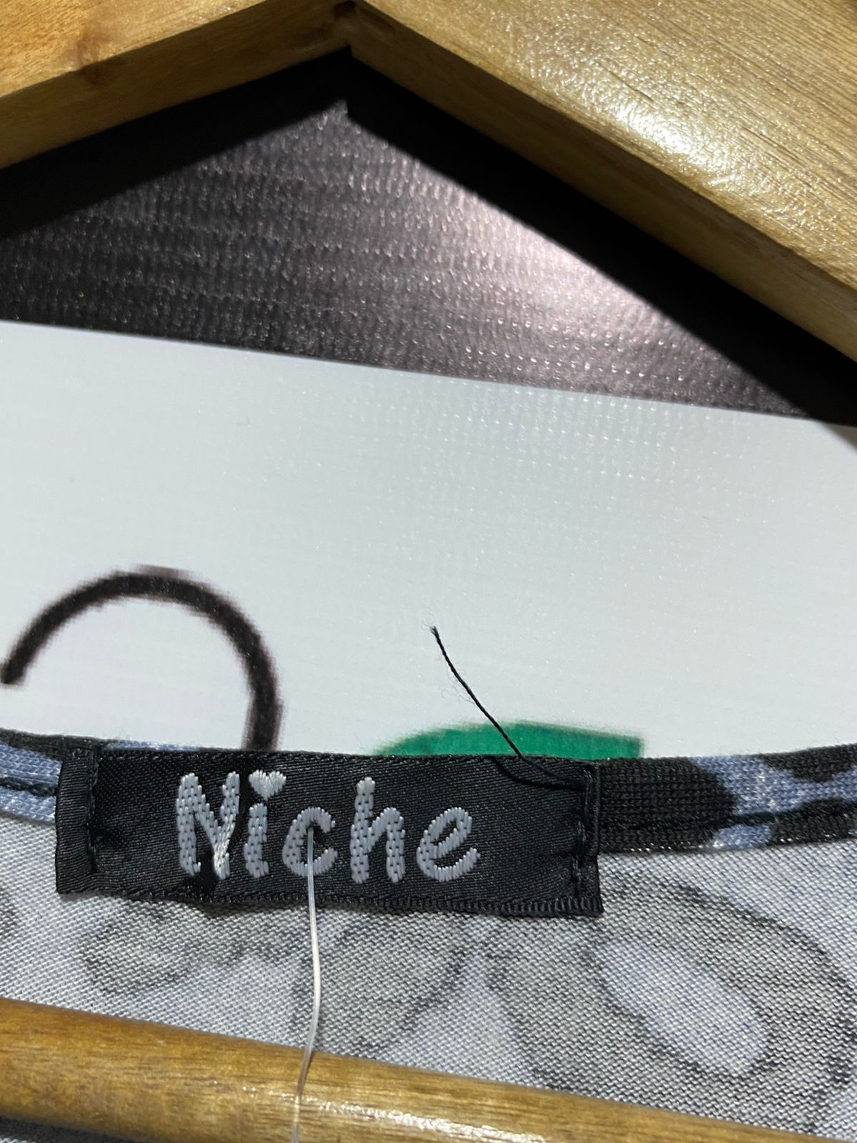 NICHE |M| BUST 18| Women's Grey and Black Animal Print Bodycon Dress