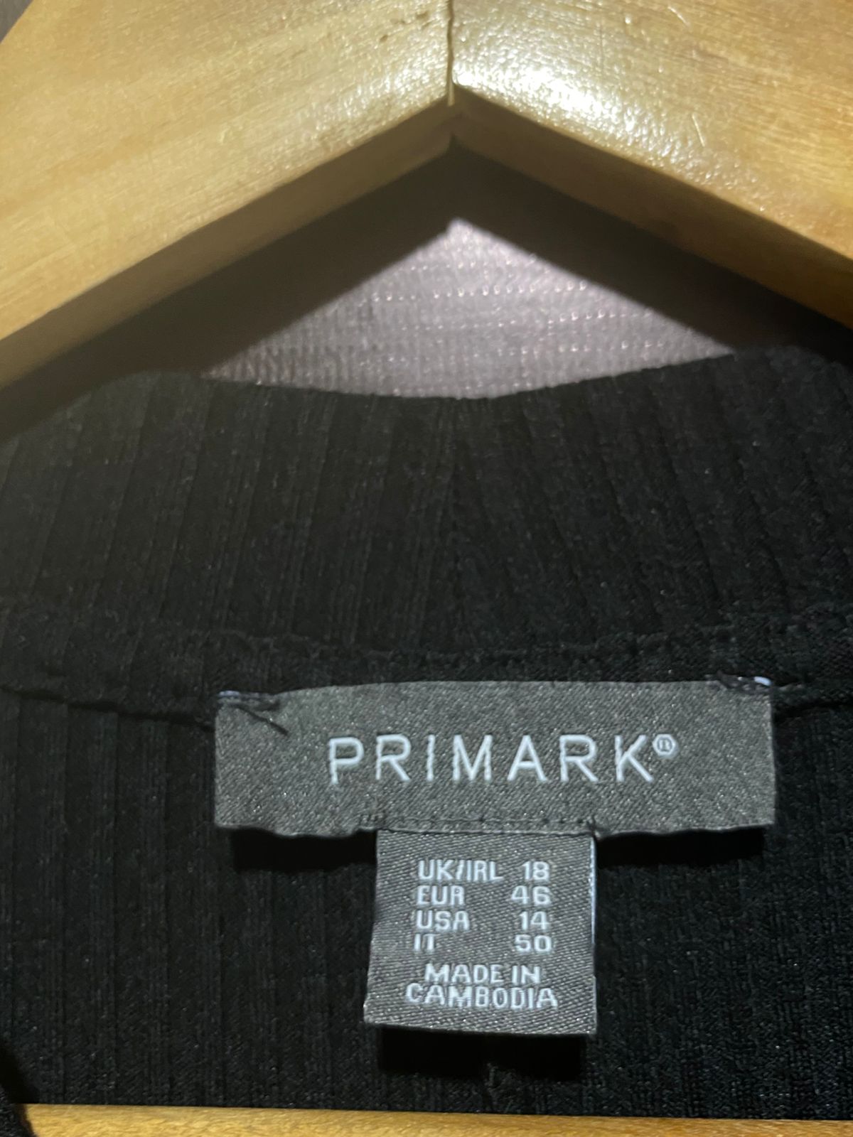 PRIMARK |L| BUST 18| Black, Long-Sleeved, High-Neck Midi Dress