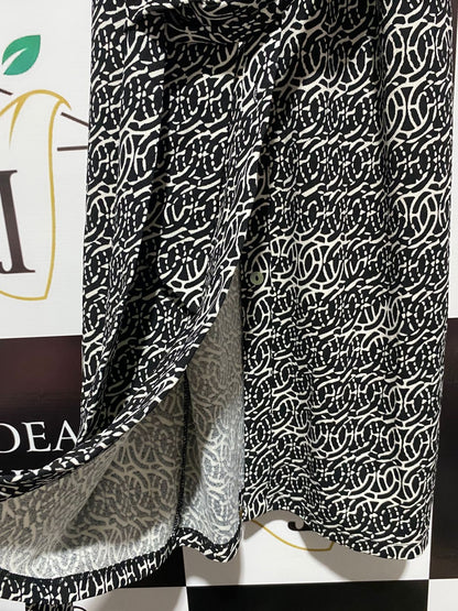 V BY VERY |S| BUST 17| Black and White Abstract or Wave Print Jumpsuit