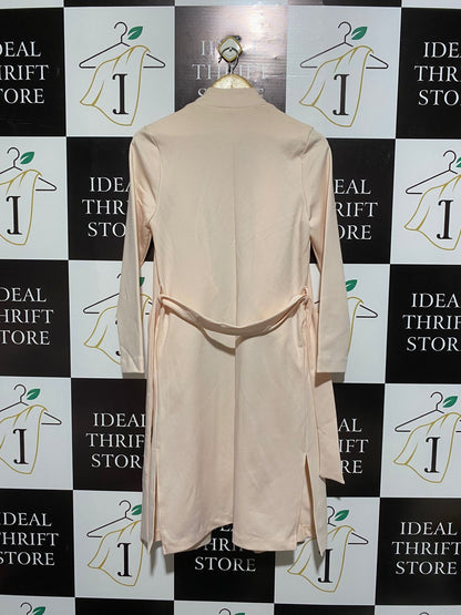 NEW LOOK |S| BUST 17| pale pink waterfall duster jacket