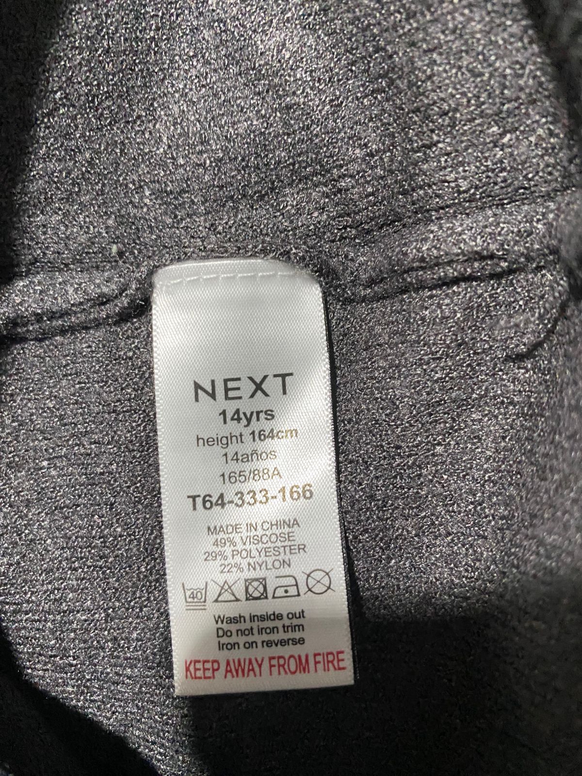 NEXT |M|BUST 18|  Dark Grey Knit Sweater Dress