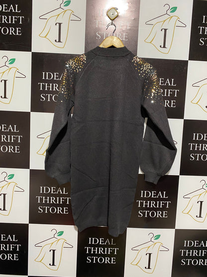 NEXT |M|BUST 18|  Dark Grey Knit Sweater Dress