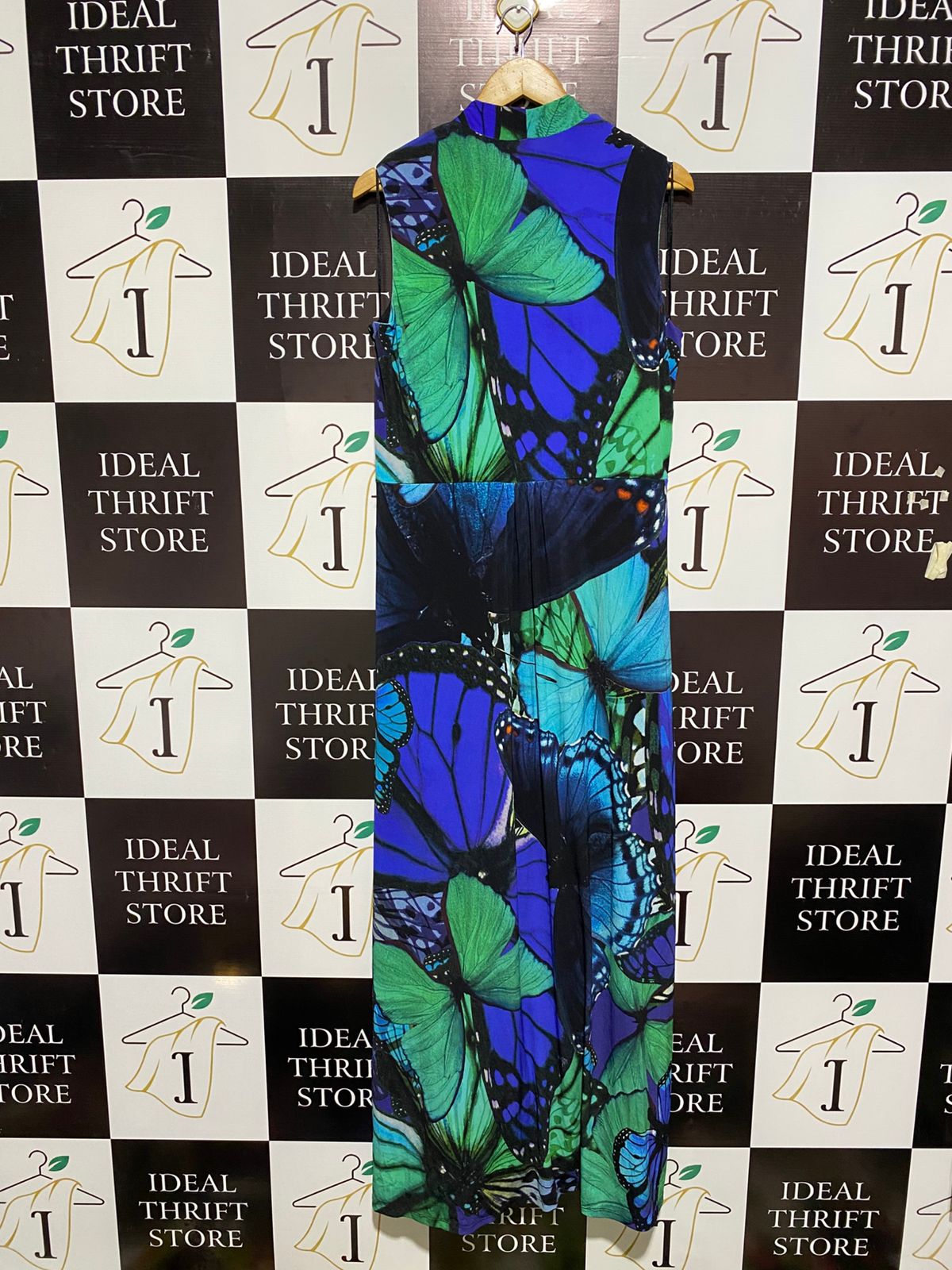 MONSOON |XL|BUST 20|  Allessandra Green Blue Butterfly Maxi Dress