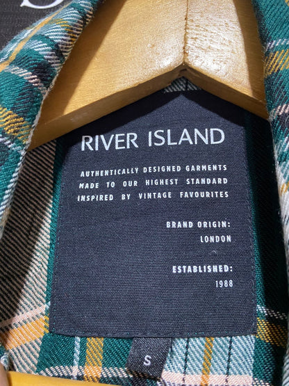RIVER ISLAND |L\XL| BUST 23| Oversized Green Plaid Flannel Shirt