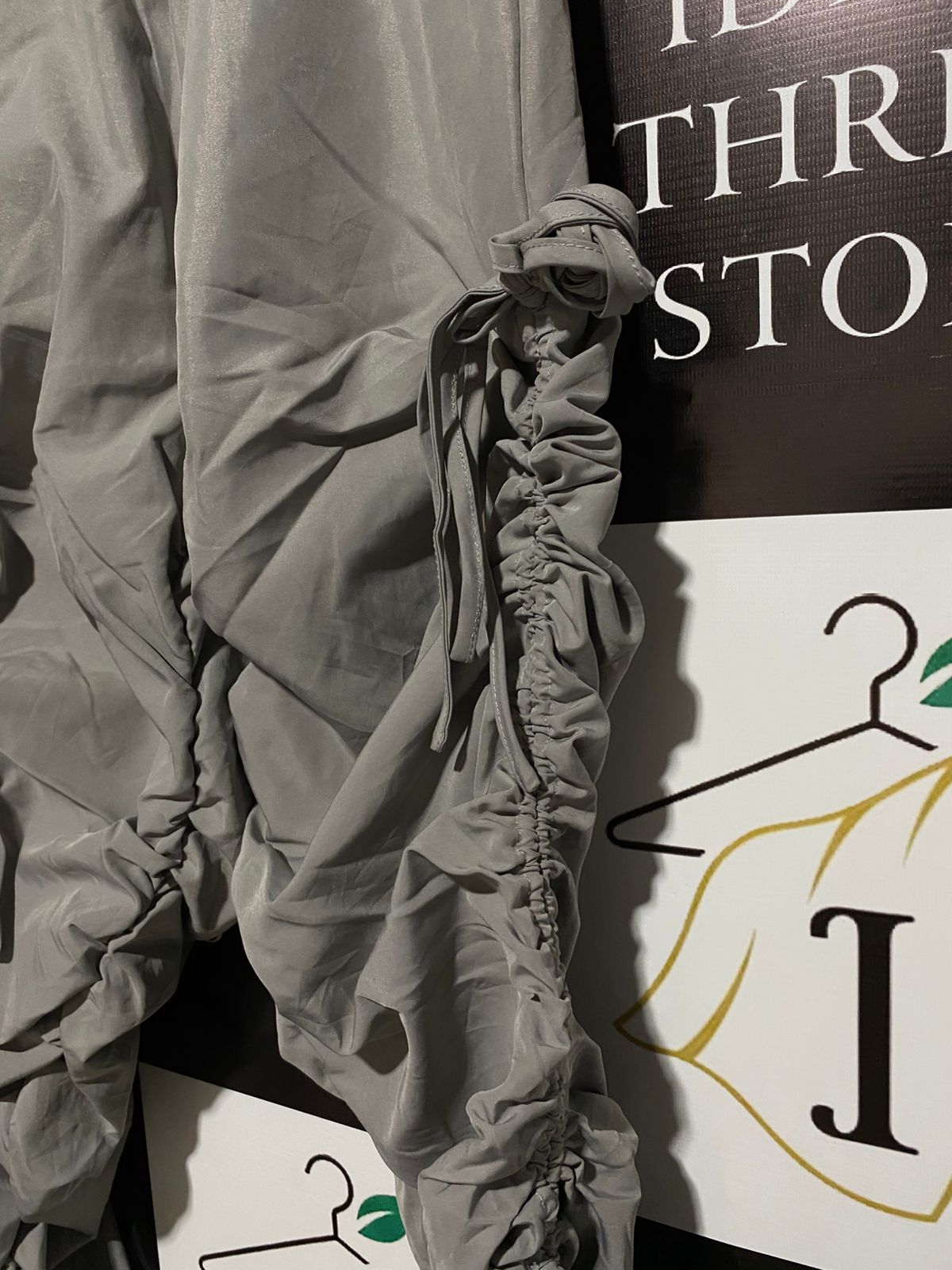 SHEIN |XS| WAIST 22| Grey Parachute Cargo Pants