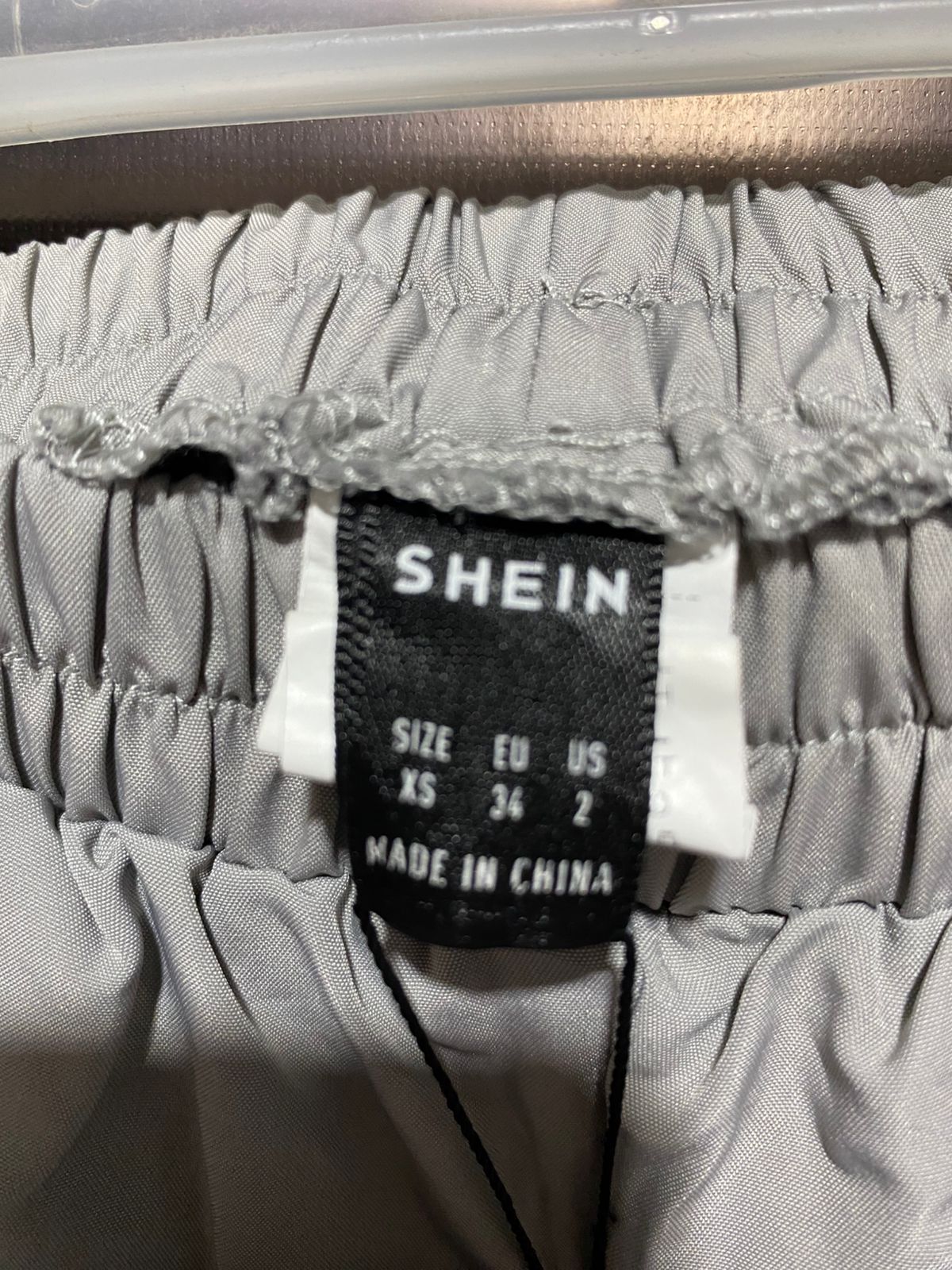 SHEIN |XS| WAIST 22| Grey Parachute Cargo Pants