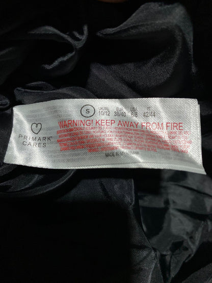 PRIMARK CARES |S| BUST 21| Black High-Collar Puffer Vest