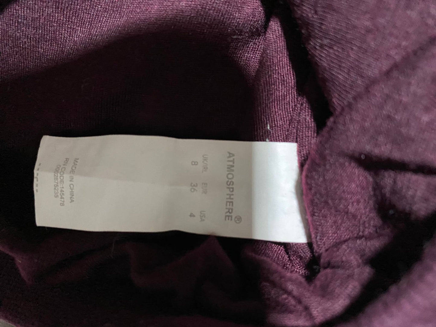 ATMOSPHERE |S| BUST 19| Fuzzy Boa Sweatshirt