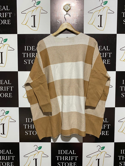 MISS CHARM|L| BUST 32| Free People Easy Street Checkered Tunic