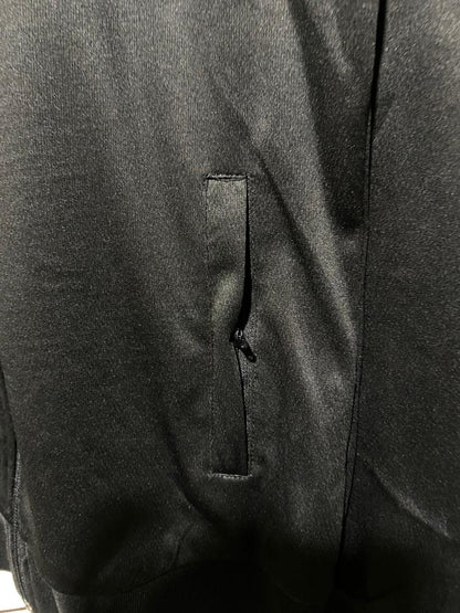 WORK OUT |S/M| BUST 19| Black And Grey Full-Zip Track Jacket