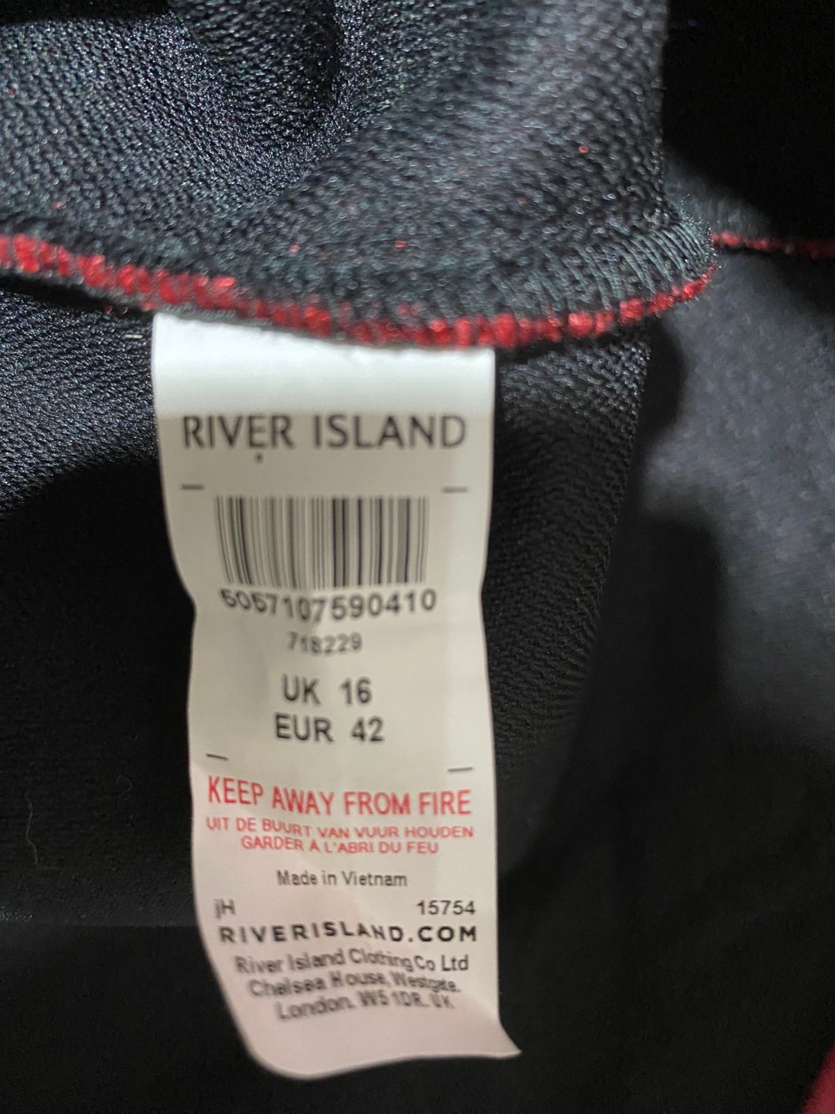 RIVER ISLAND |L/XL| BUST 23|  Longline Borg Coat