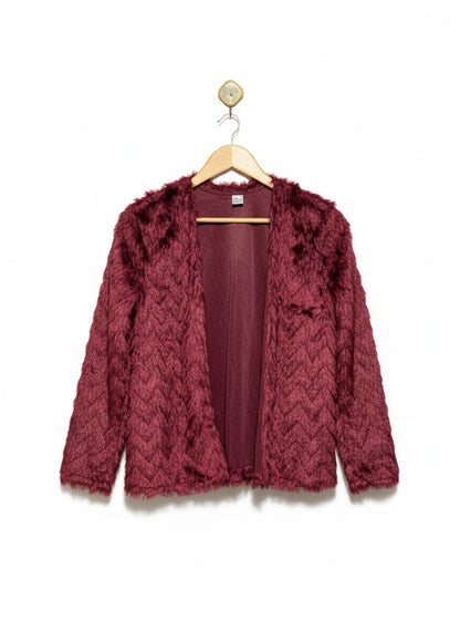 DIVIDED H&M |S| BUST 20| Women's Short Faux Fur Jacket