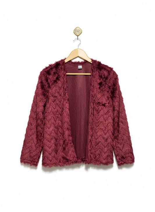 DIVIDED H&M |S| BUST 20| Women's Short Faux Fur Jacket