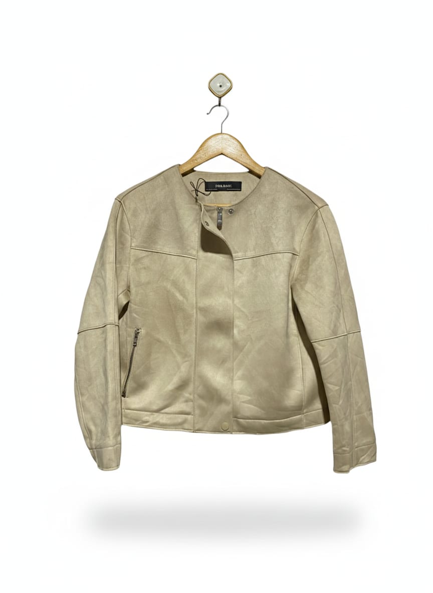 ZARA BASIC |S| BUST 20| Faux Suede Jacket