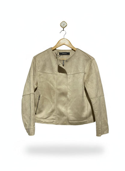 ZARA BASIC |S| BUST 20| Faux Suede Jacket