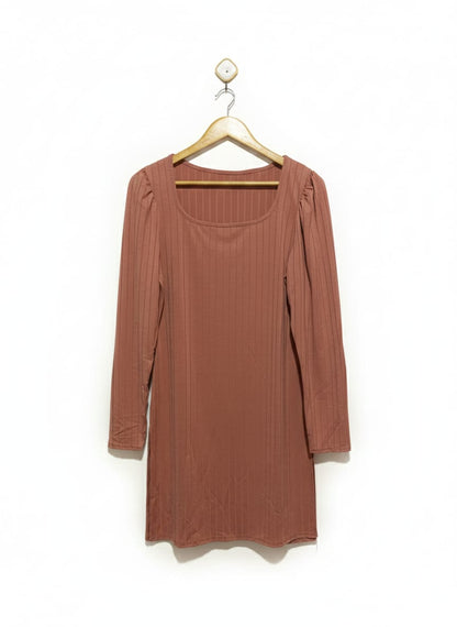 Ribbed Knit Mini Dress |M| BUST 18|