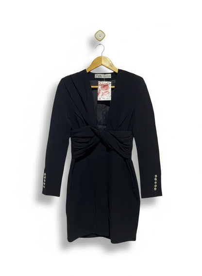 ZARA |S| BUST 17| Draped Blazer Dress