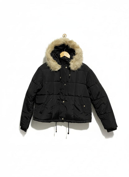 TOP SHOP |S| BUST 24| Faux Fur Lined Quilted Puffer Jacket