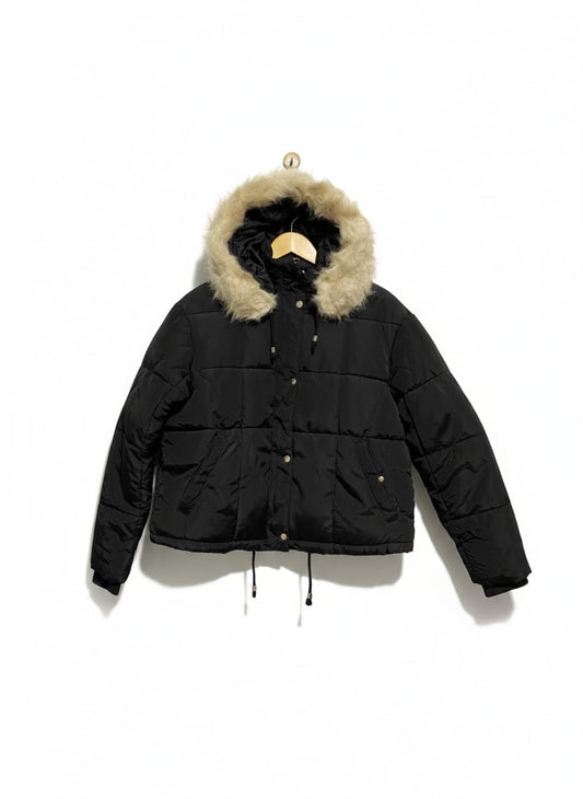 TOP SHOP |S| BUST 24| Faux Fur Lined Quilted Puffer Jacket
