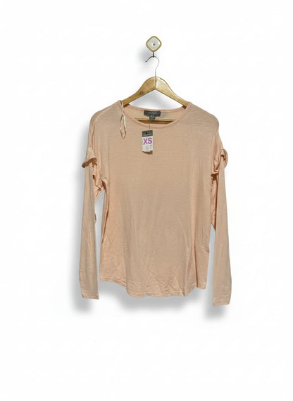 PRIMARK |XS| BUST 19|  C1| Long-Sleeve Ruffle Detail Top