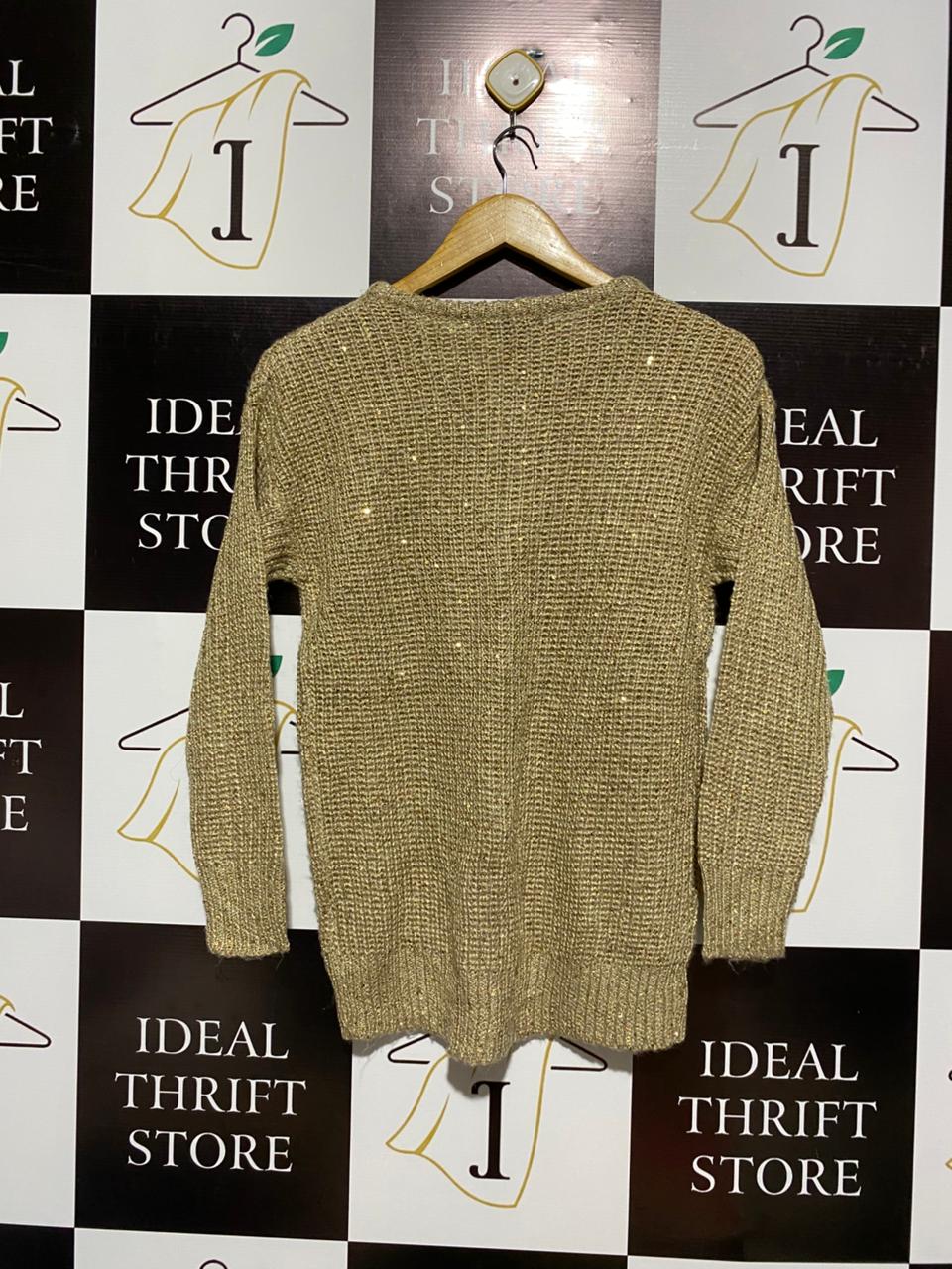 ATMOSPHERE |M| BUST 17| Gold Knit Sweater