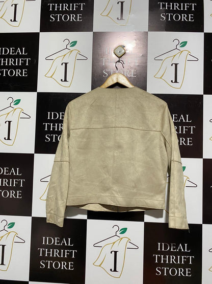 ZARA BASIC |S| BUST 20| Faux Suede Jacket