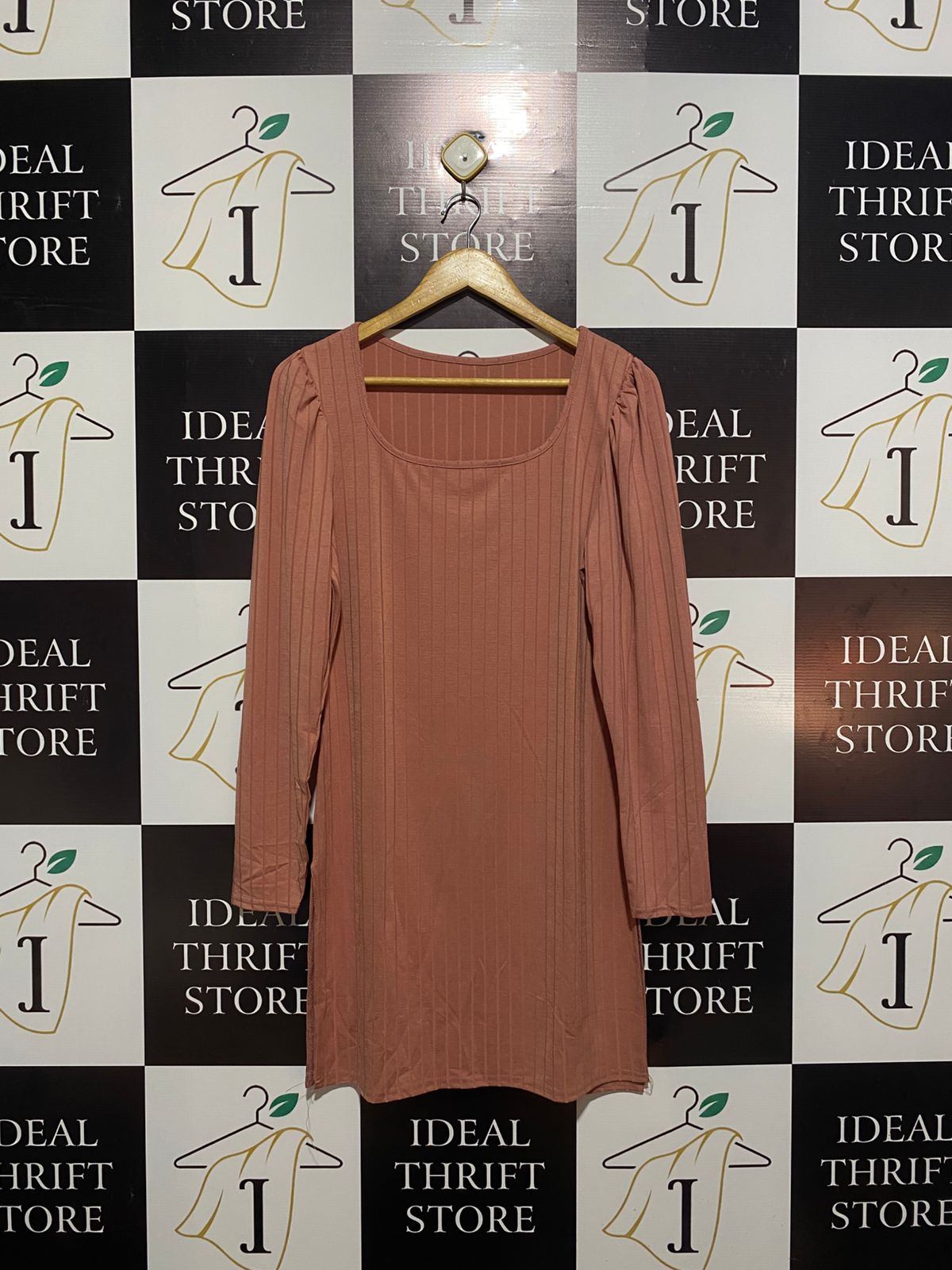 Ribbed Knit Mini Dress |M| BUST 18|