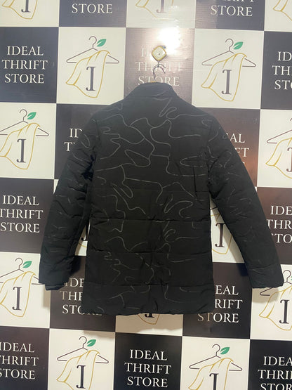 JIN HE CHUAN QI |L| BUST 19| Black Mid-Length Patterned Jacket