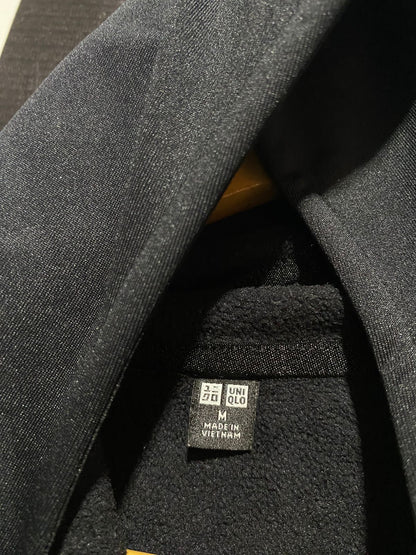 UNIQLO |M| BUST 18| Black Full-Zip Athletic Jacket