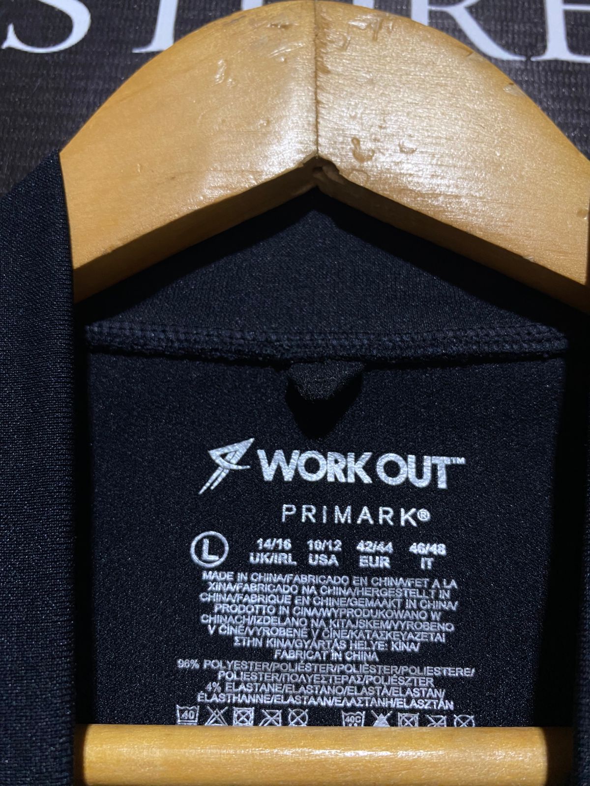 PRIMARK |M| BUST 17| Black Full-Zip Athletic Jacket