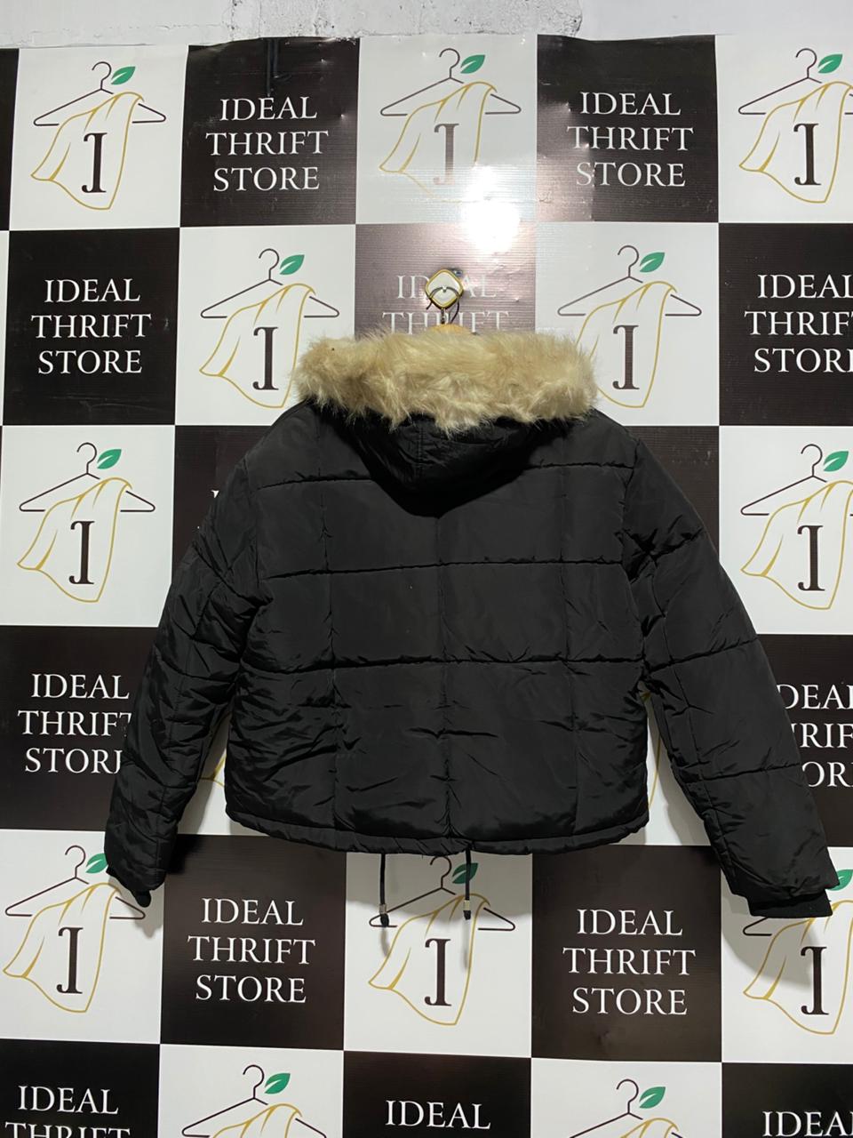 TOP SHOP |S| BUST 24| Faux Fur Lined Quilted Puffer Jacket