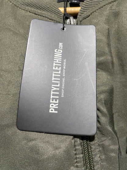 PRETTYLITTLE THING |XL| BUST 22| Cropped Bomber Jacket Olive Green