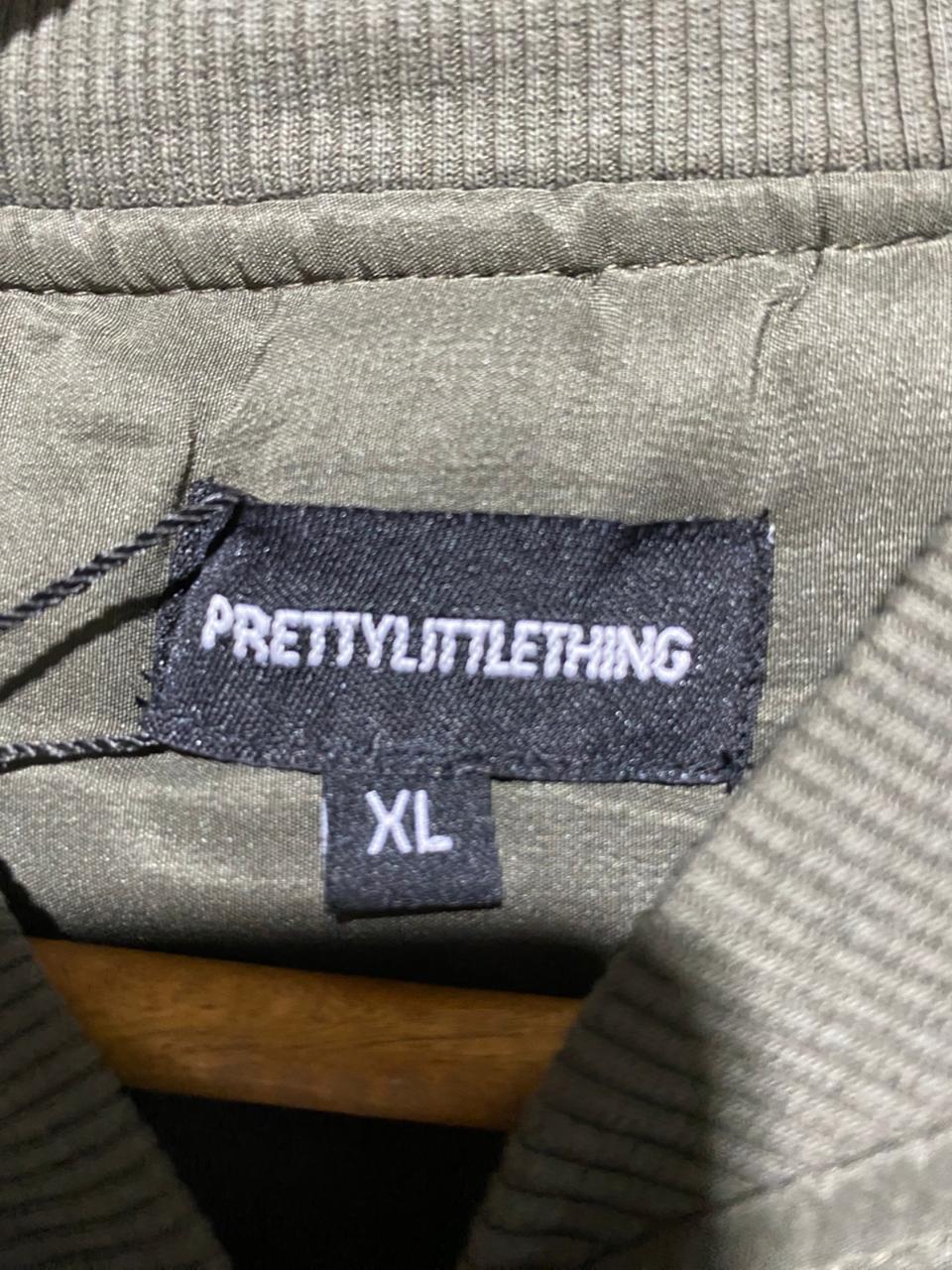 PRETTYLITTLE THING |XL| BUST 22| Cropped Bomber Jacket Olive Green