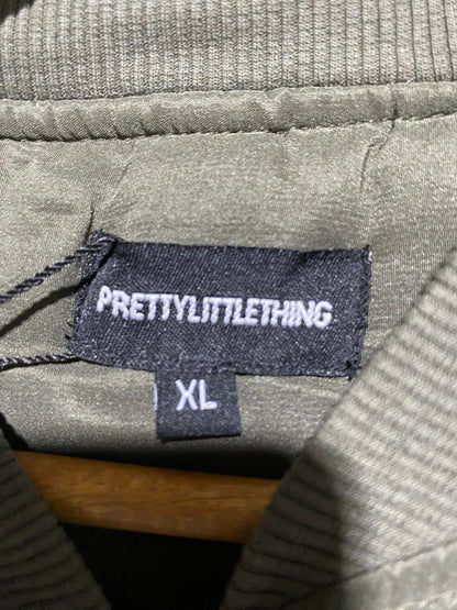 PRETTYLITTLE THING |XL| BUST 22| Cropped Bomber Jacket Olive Green