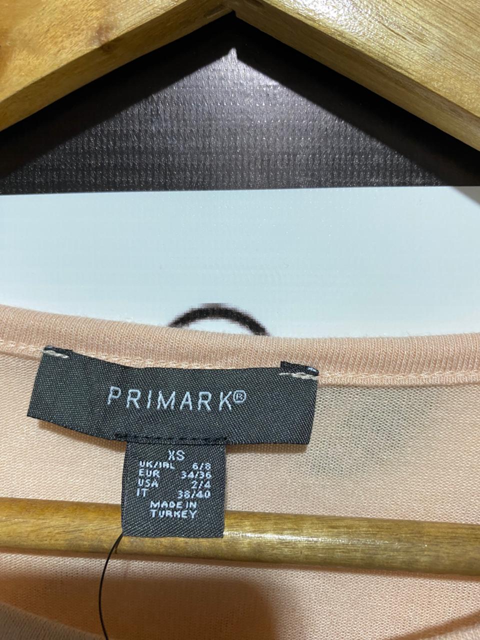 PRIMARK |XS| BUST 19|  C1| Long-Sleeve Ruffle Detail Top