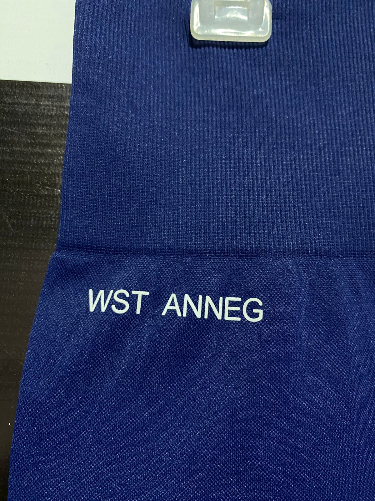 WST ANNEG |L| WAIST 24| B1| Navy Blue High-Waisted Leggings