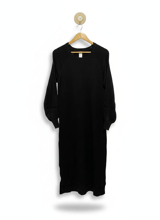 ANKO |M| BUST 17| Black Knit Long-Sleeve Dress